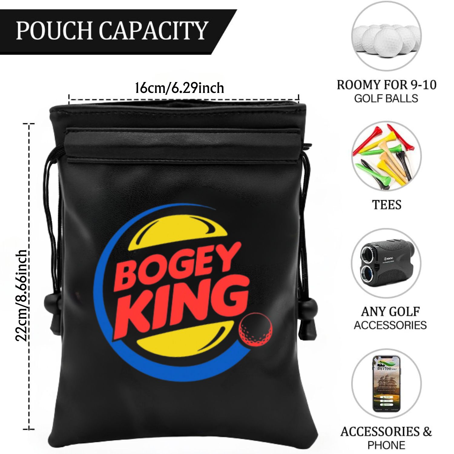 Bogey King Pochette pour objet - Golf Equipment Drawing avis et prix